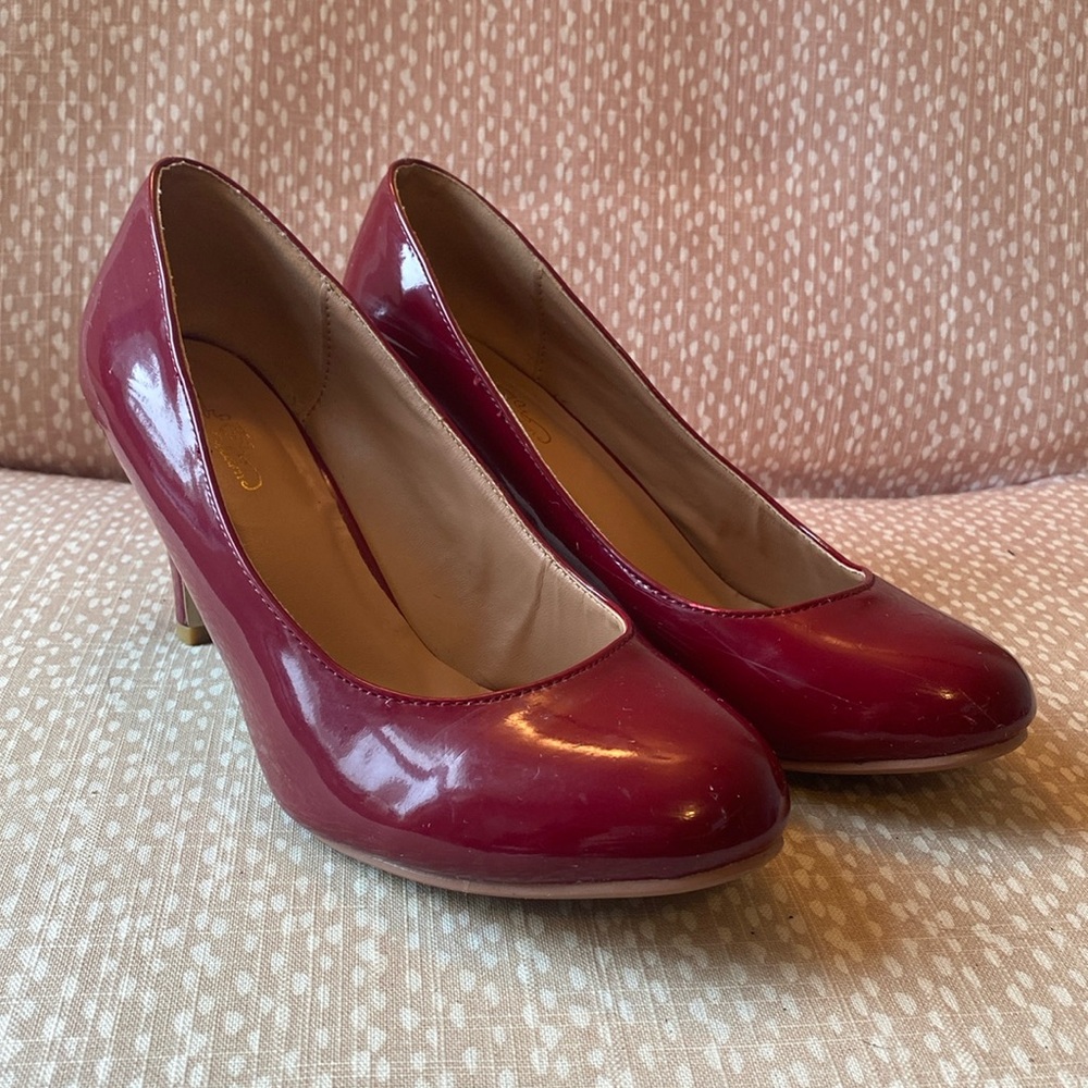 Red Leather Heels